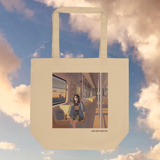 'filling in the spaces' eco tote bag